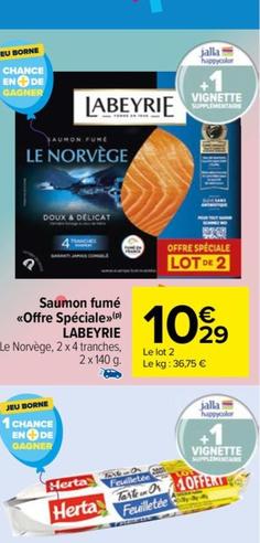 Saumon fume Offre speciale