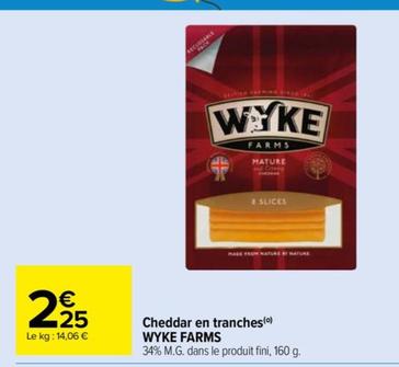 wyke farms - cheddar en tranches