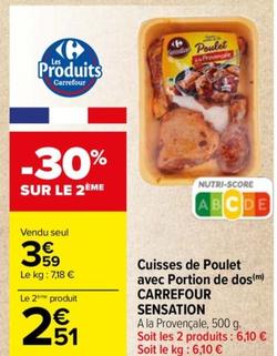 cuisses de poulet avec portion de dos