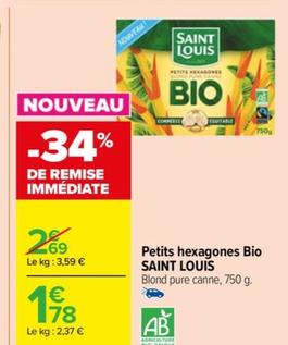 SAINT LOUIS - Petits hexagones Bio