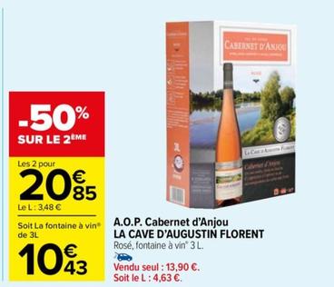 la cave d augstin florent - A.O.P . cabernet d' anjou