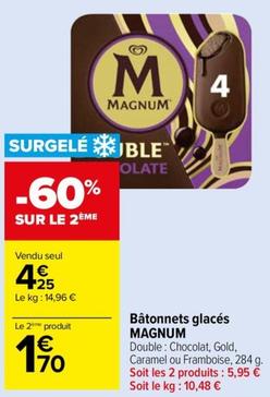 Magnum - batonnets glaces offre à 4,25€ sur Carrefour Market