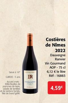 Ranvier Vin Gourmand - Costières de Nîmes 2022