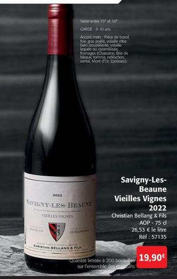 Christian Bellang & Fils - Savigny-LesBeaune Vieilles Vignes 2022 AOP
