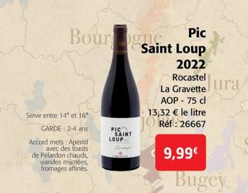 La Gravette - Pic  Saint Loup 2022 