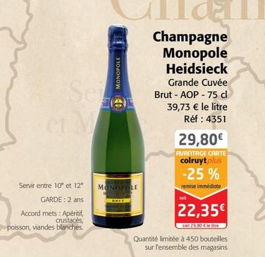 Heidsieck - Champagne Monopole Grande Cuvée Brut - AOP