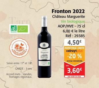 Château Marguerite - Fronton 2022