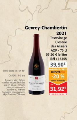 Closerie des Alisiers - Gevrey-Chambertin 2021