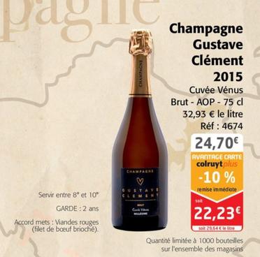 Champagne Gustave Clément - 2015 Cuvée Vénus Brut - AOP