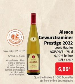 louis hauller - alsace  gewurztraminer prestige 2022 