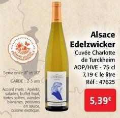 Alsace Edelzwicker Cuvée Charlotte de Turckheim