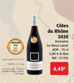Domaine - Le Vieux Lavoir Côtes du Rhône 2020