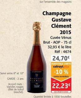 Gustave Clément - Champagne 2015