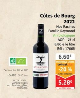 Famille Raymond - Côtes de Bourg 2022 
