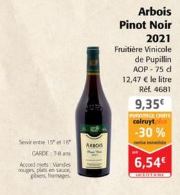Fruitière Vinicole de Pupillin - Arbois Pinot Noir 2021