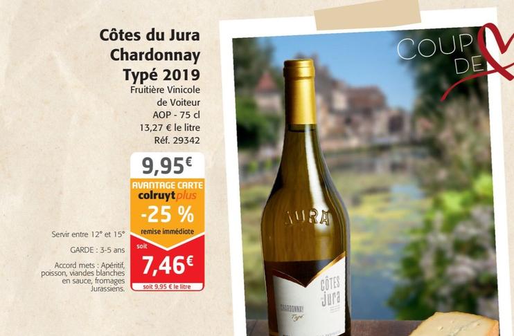 Fruitière Vinicole de Voiteur - Côtes Du Jura Chardonnay Typé 2019
