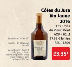 Les Caves du Vieux Mont - Côtes Du Jura Vin Jaune 2016