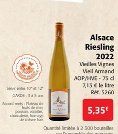 Vieil Armand - Alsace Riesling 2022