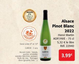 Henri Martin - Alsace Pinot Blanc 2021