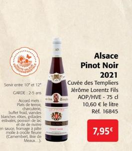 Jérôme Lorentz Fils - Alsace Pinot Noir 2021