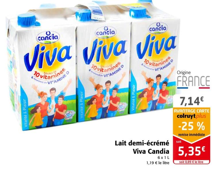 Lait demi-écrémé Viva