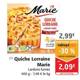 Quiche Lorraine offre à 2,99€ sur Colruyt