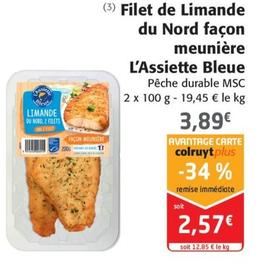 L'Assiette Bleue -Filet de Limande du Nord façon meunière