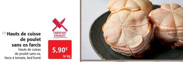 Hauts de cuisse de poulet sans os farcis