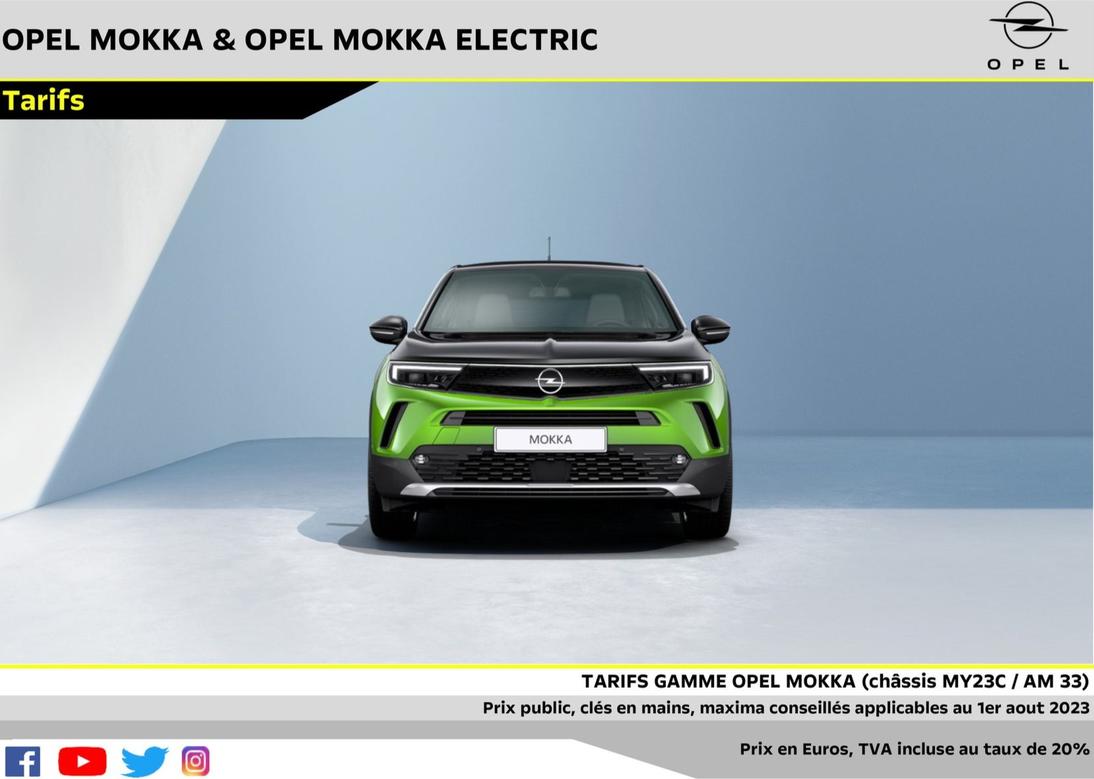 Opel - Mokka & Mokka Electric offre sur Opel