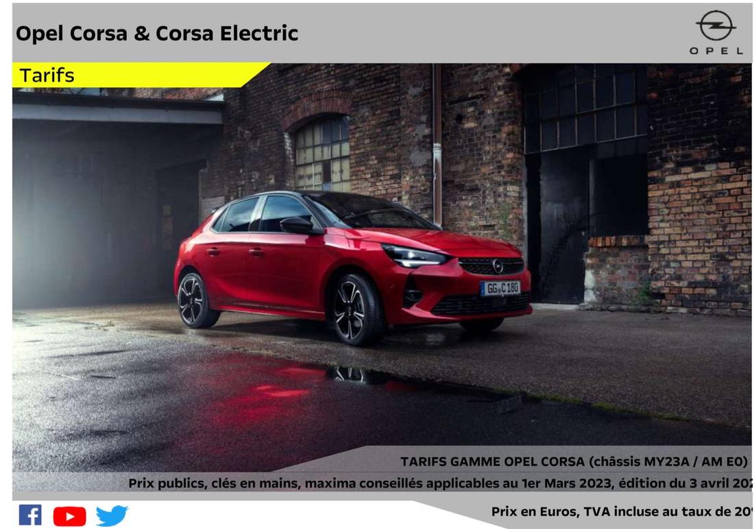 Opel - Corsa & Corsa Electric offre sur Opel