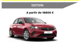 Opel - Crossland Edition offre à 18800€ sur Opel