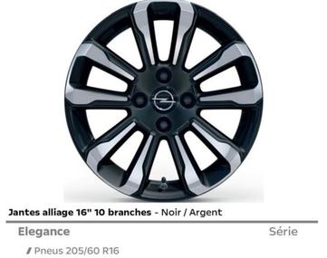 Jantes Alliage 16" 10 Branches offre sur Opel