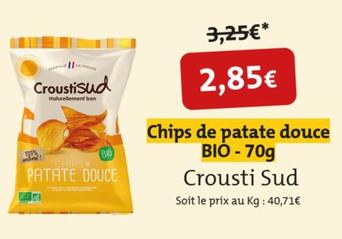 Crousti Sud - Chips De Patate Douce Bio  offre à 2,85€ sur So.Bio