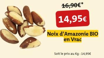 Noix D' Amazonie Bio En Vrac offre à 14,95€ sur So.Bio