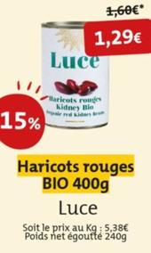 luce - haricots rouges bio