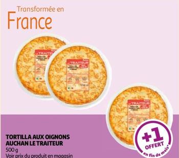 auchan - tortilla aux oignons le traiteur