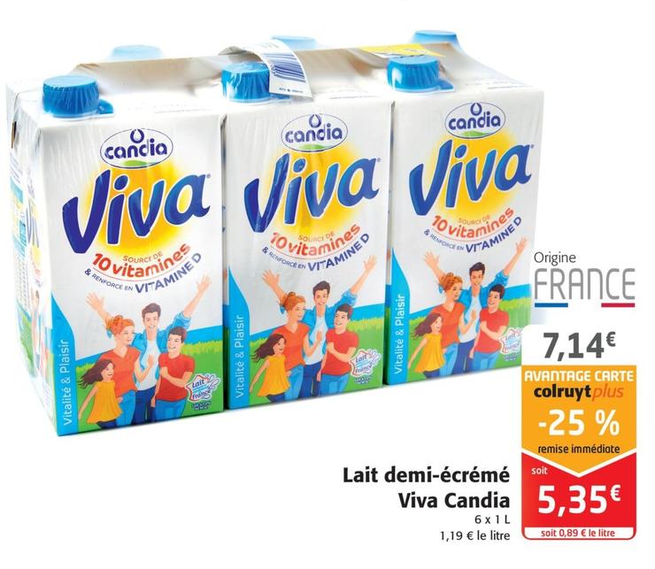 Lait demi-écrémé Viva