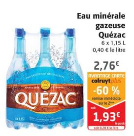 Eau minérale gazeuse