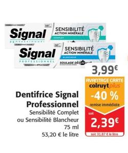 Dentifrice Professionnel