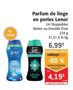 Parfum de linge en perles