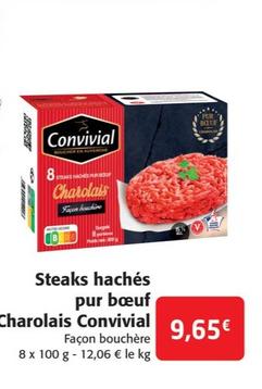 Convivial - Steaks hachés pur bœuf Charolais