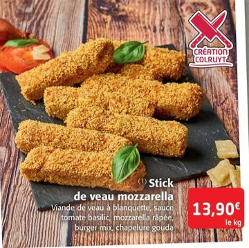 Stick de veau mozzarella