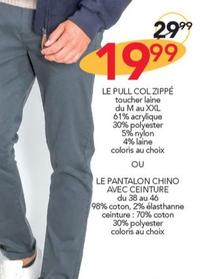 Le Pull Col Zippe