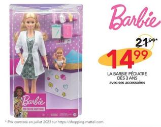 La Barbie Pediatre Des 3 Ans