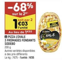 Pizza l'Ovale 3 Fromages Fondants