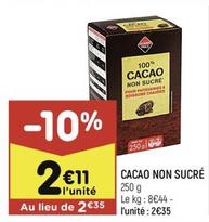 Cacao non Scure