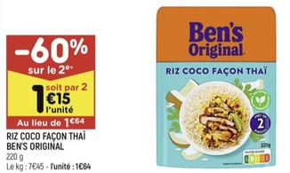 ben's original - riz coco facon thai