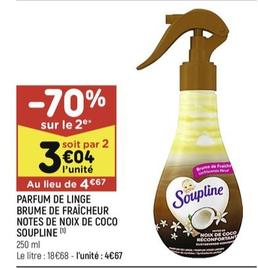 Parfum De Linge Brume De Fraîcheur Notes De Noix De Coco