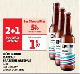 BRASSERIE ARTEMUS - BIÈRE BLONDE ISABEAU