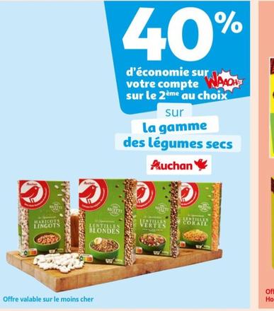 Auchan - D'Économie Sur Votre Compte Sur Le 2ème Au Choix La Gamme Des Légumes Secs